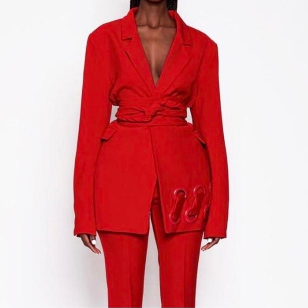 BBX Brand CANDY APPLE Red Women's Blazer. WORN once. Great condition.